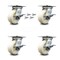 Service Caster 5 Inch Nylon Caster Set with Roller Bearing and Brakes/Swivel Locks SCC SCC-35S520-NYR-SLB-BSL-4 - alternate 1